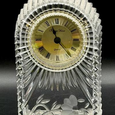 Princess House Crystal Mantel Clock