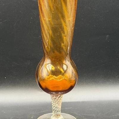 MCM Empoli Glass Pedestal Vase
