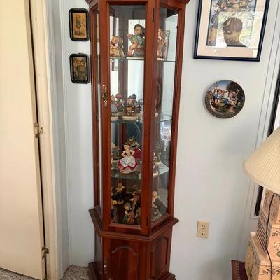 70” Curio Cabinet With Top Light (contents not included)