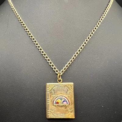 Masonic Locket Pendant Necklace