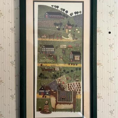 26” Framed Catherine Ugolini Print “Sunday Afternoon”