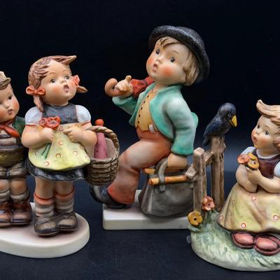 (3) Goebel Hummel Figurines feat. Merry Wanderer