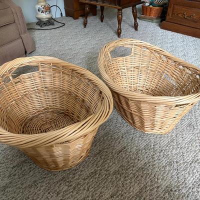 (2) Wicker Baskets 