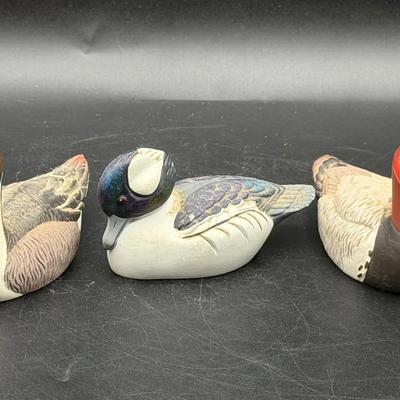 (3) Avon Ducks-Canvasback, Bufflehead, & Pintail