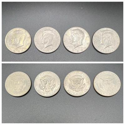(4) Kennedy Half Dollar Coins