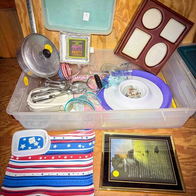 Bin of Household Goods