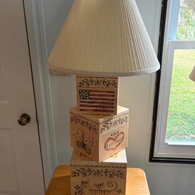Lamp, Rotatable Box Base 