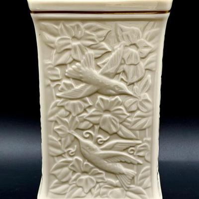 Vintage Lenox Hummingbird Vase with 24K Gold Trim