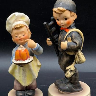 (2) Goebel Hummel Figurines-Chimney Sweep & "Baker