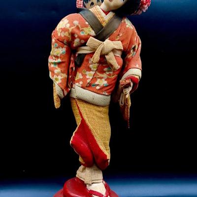 Antique Japanese Geisha Doll