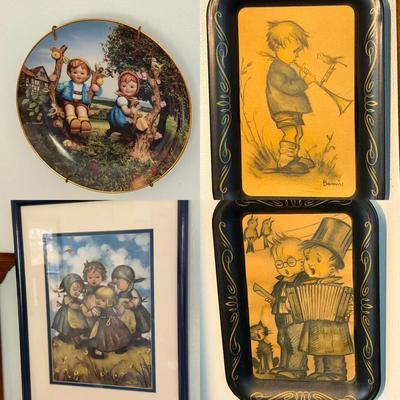 (4) Fun Hummel Wall Hangings 