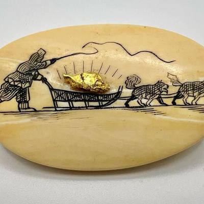 1930s-1940s Alaskan Gold Rush Brooch 