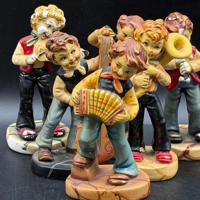 (6) Vintage Chalkware Figurines