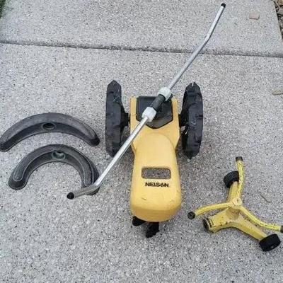 Nelson Cast Iron Tractor Sprinkler + 
