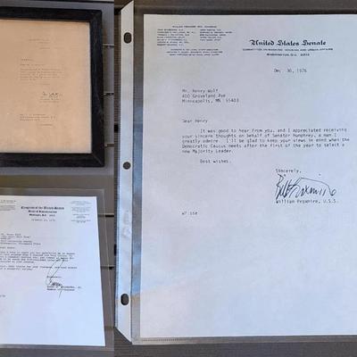 Autographed Political Letters