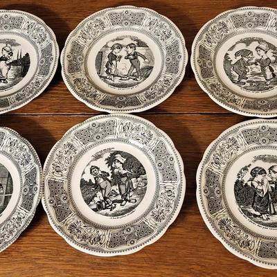 French Gien Co. "The Language of Flowers" Plates