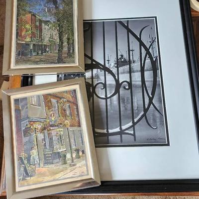 Mystery! Lithographs And Matted Photograph - Naval And Architectural