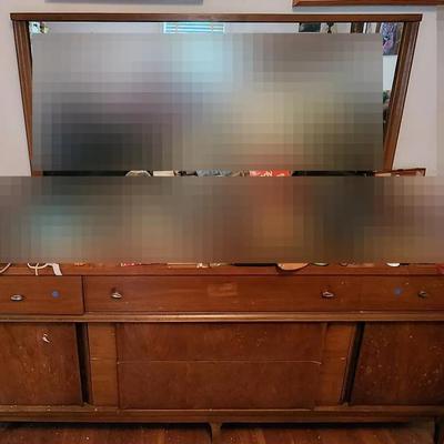 MCM Lowboy Dresser #1 W/ Mirror