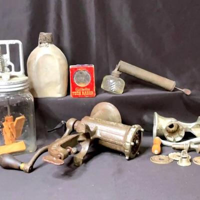 Butter Churn, Meat Grinders, Canteen And More