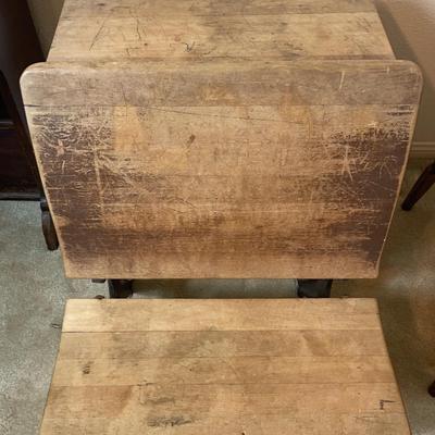 School Wooden Cast Iron Desk. 2nd FLOOR