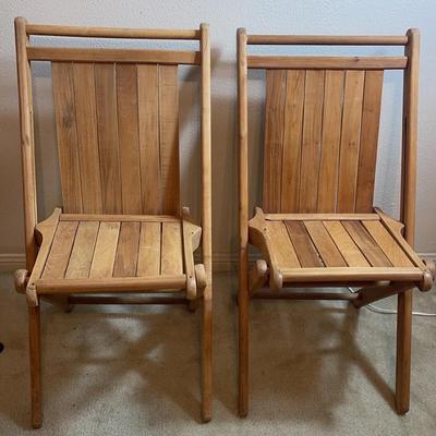 Wooden Folding Chairs. 2nd FLOOR