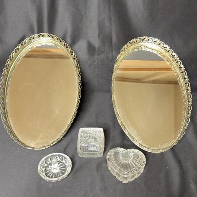 Ladies Vanity Items: Mirror Trays