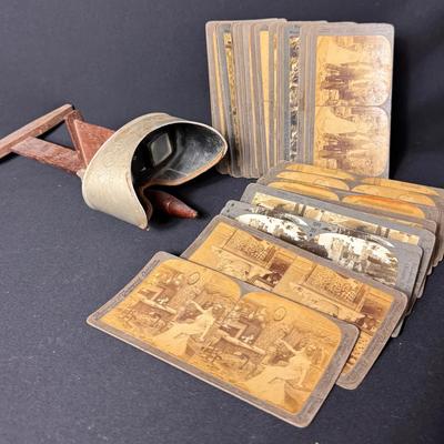 Antique Stereoscope and Slides