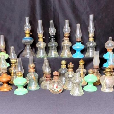 Collection Of Mini Hurricane Lamps
