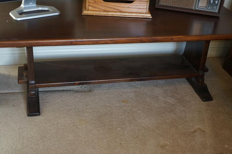 Pine trestle style table 