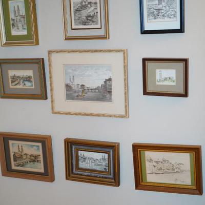 Sale Photo Thumbnail #35: Grouping of European engravings. Owner of Swiss ancestry 