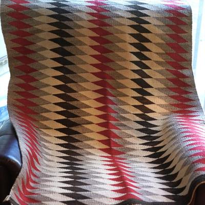 Navajo Rug, 1920-1930;s Lightening motif 46" by 34" 