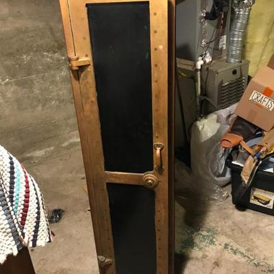 Beautiful enameled metal with brass trim with beautifully patina