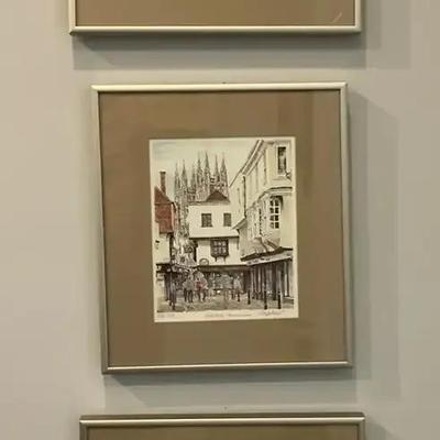 3 Signed and Numbered Drawings