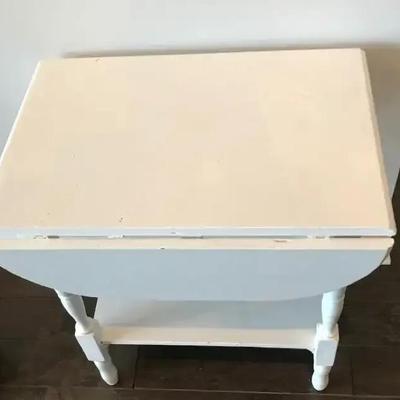 Painted Drop Leaf Side Table