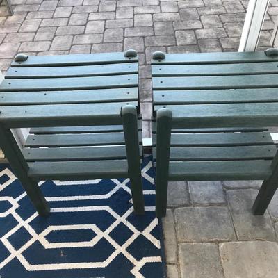 Pair of Poly-Wood side tables