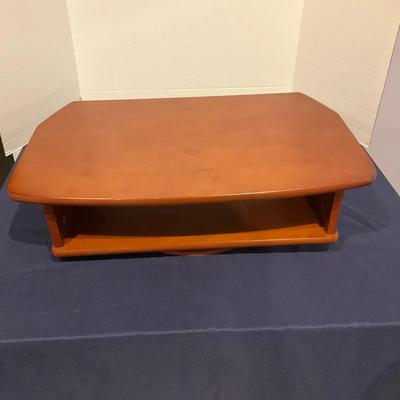 Two-Tier Wood TV Or Entertainment Stand