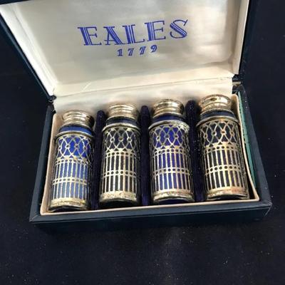 Eales 1779 Cobalt Blue Salt And Pepper Shakers