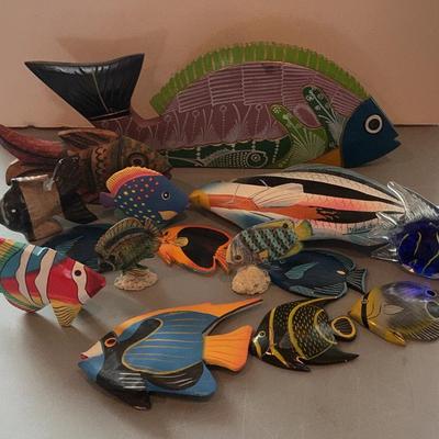 Lot Of Decorative Fish Figures 
