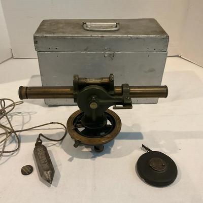 Vintage Brass Surveyor’s Transit Or Theodolite