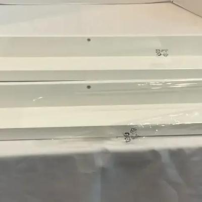 2 White Wooden Shelves From IKEA 