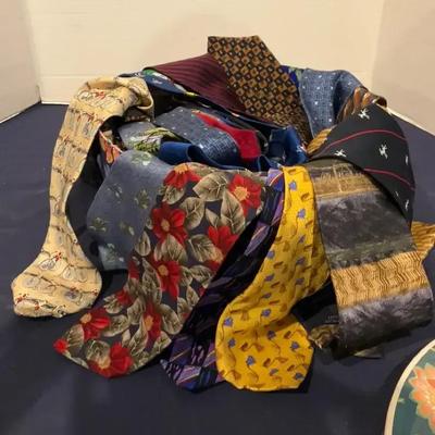 Hatbox Filled With Men’s Ties