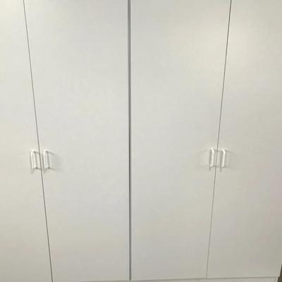 Pair Of White Storage Cabinets #2