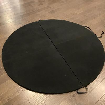 Round Felt Covered Table Pads With Velcro And Protective Bag