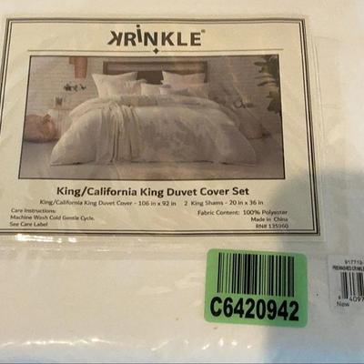 King/California King Duvet Cover And Shams 