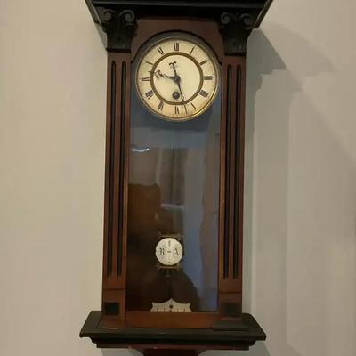 Vintage German Lenzkirch Vienna Wall Clock