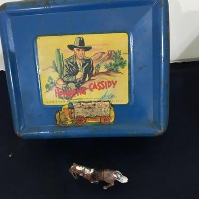 Vintage Hop Along Cassidy Metal Lunchbox