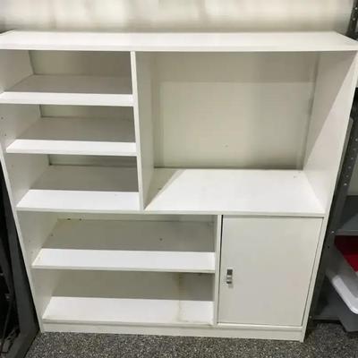 Adjustable Storage Shelves With Cabinet