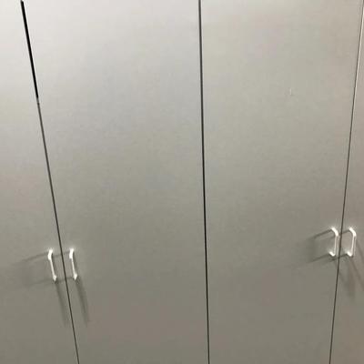 Pair Of White Storage Cabinets #3