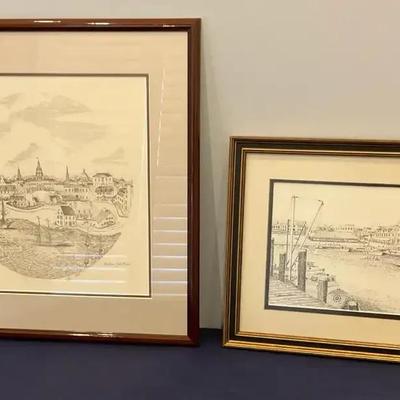 2 Drawings Of Annapolis , MD Limited Edition Barbara Deiso  
