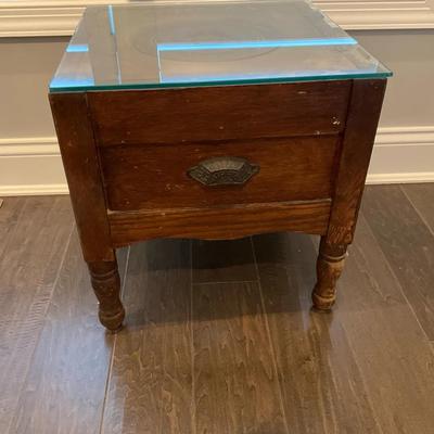 Vintage Wooden Commode Or Chamber Pot